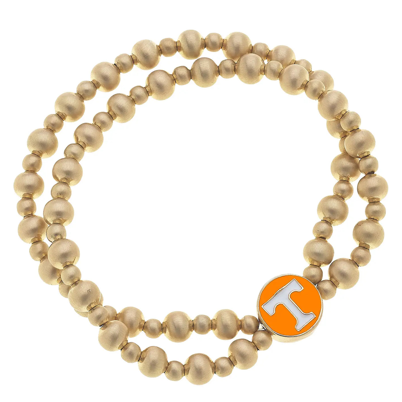 TN Vols 2-Row Ball Beaded Bracelet