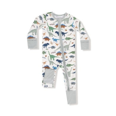 Angel Dear- Washy Dinos - 2 Way Zipper Romper