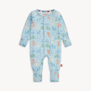 Magnetic Me- PARTY ANIMALS GLOW IN THE DARK CONVERTIBLE COVERALL- Assorted