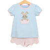 Trotter Street- Bunny Scalloped Short Set