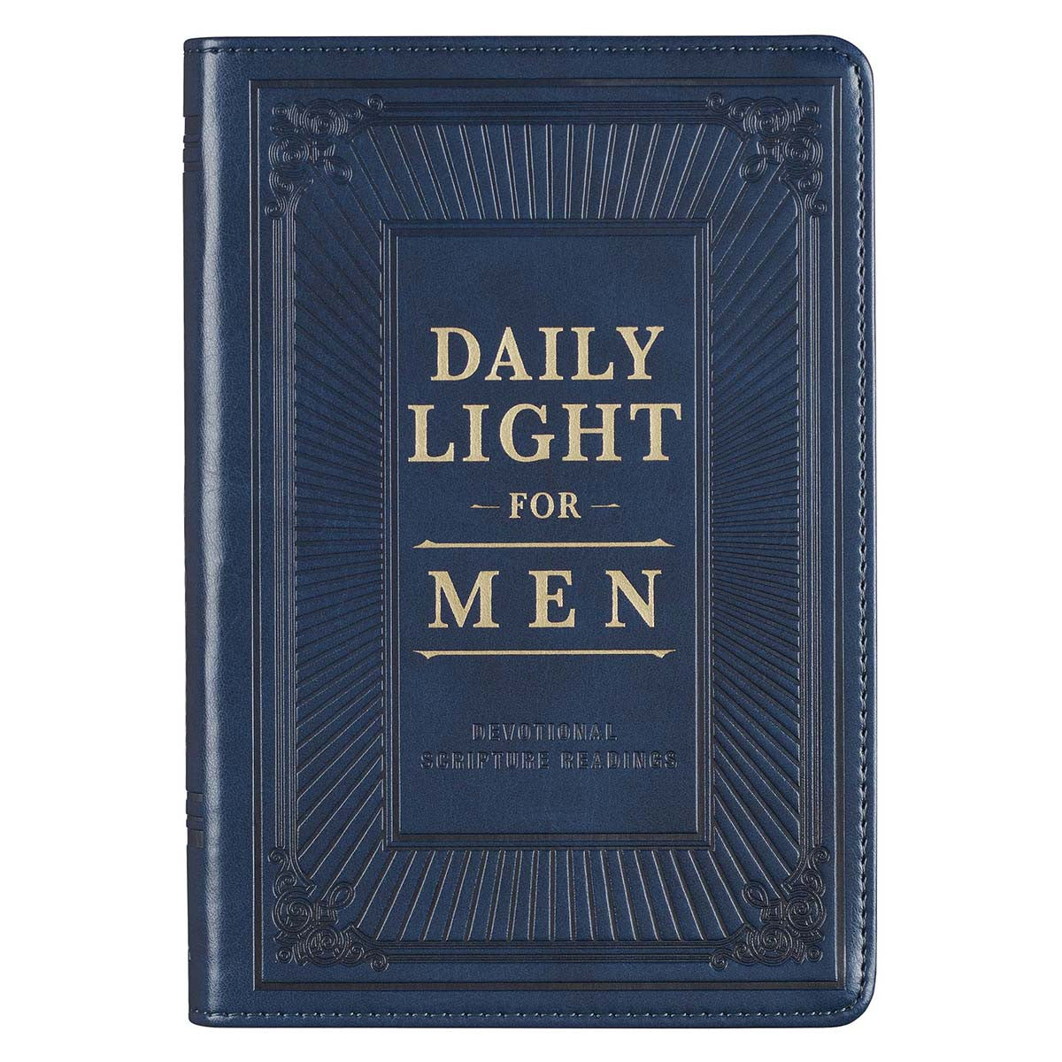 Daily Light for Men Devotional- Navy Leather