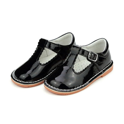 Selina Scalloped T-Strap Mary Jane- Assorted