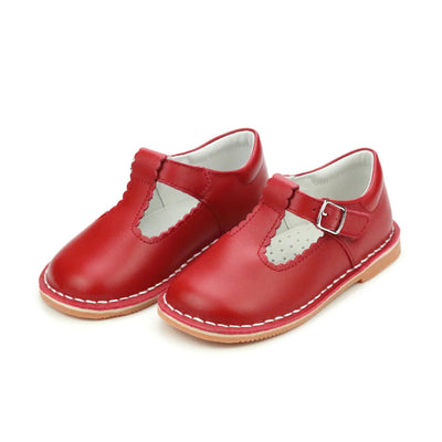 Selina Scalloped T-Strap Mary Jane- Assorted