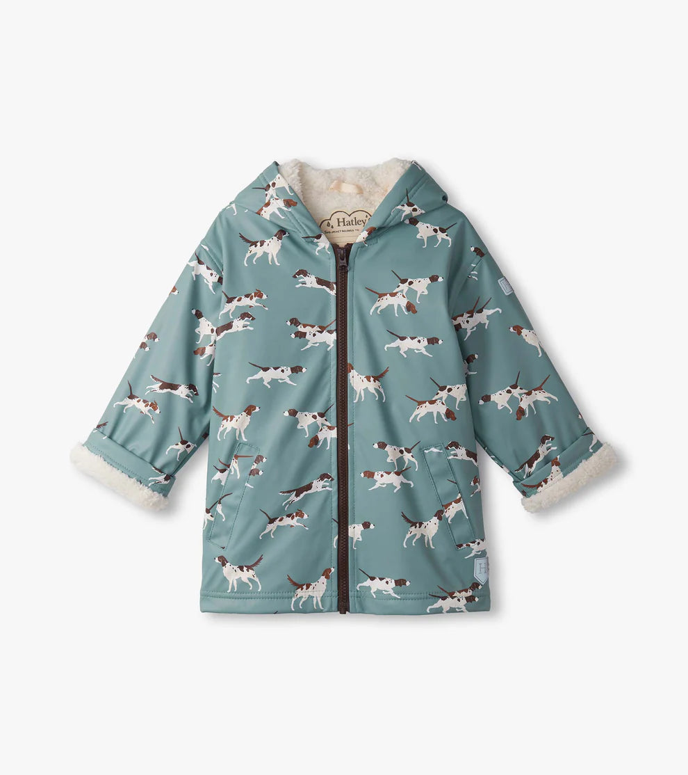 Hatley- On the Hunt Sherpa Lined Rain Jacket
