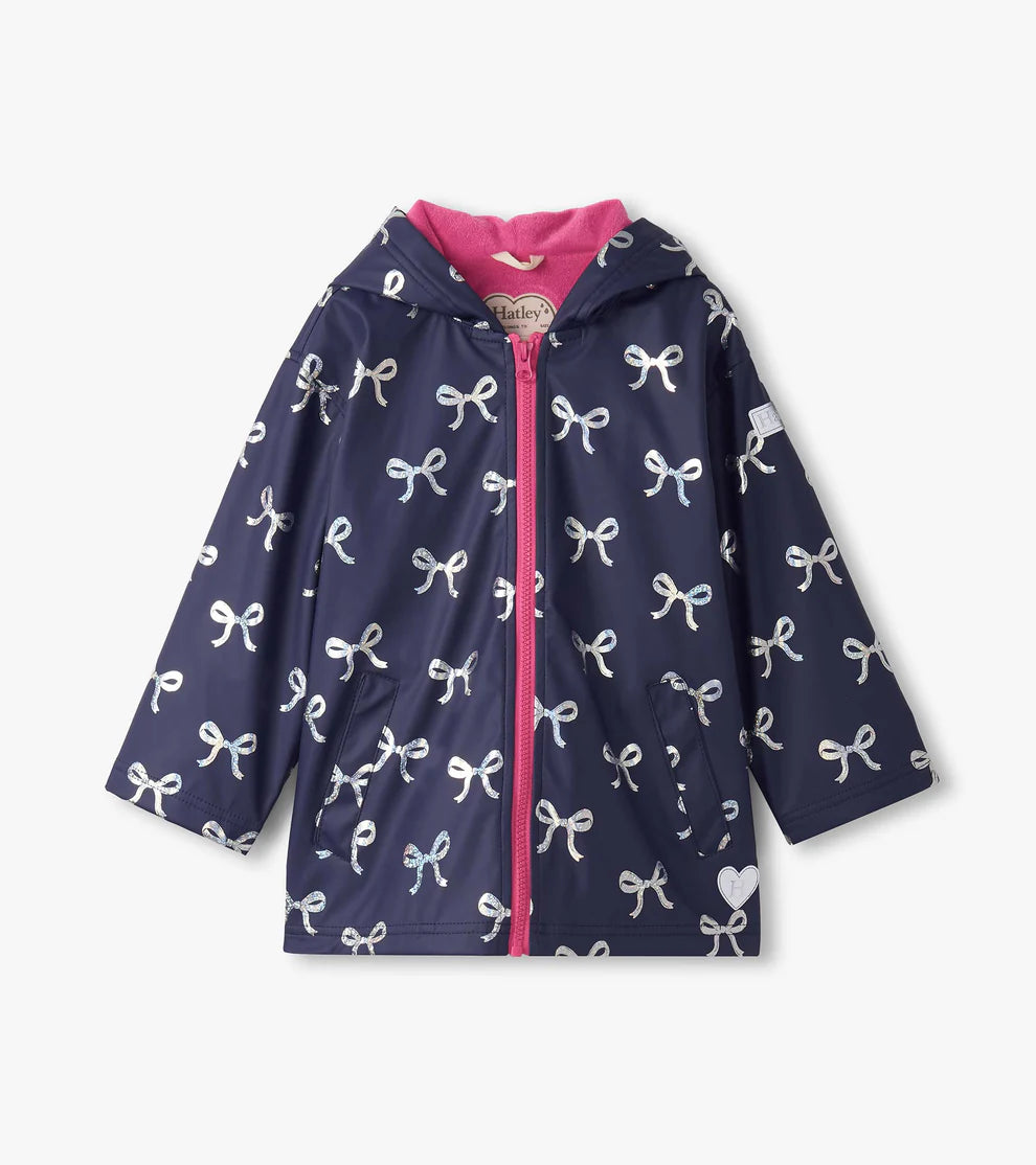 Hatley- Silver Ribbon Zip-Up Rain Jacket