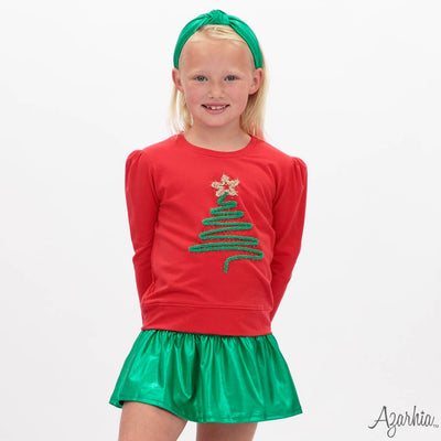 Slick Metallic Gathered Skort- Assorted