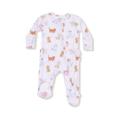 Angel Dear- 2 Way Zipper Ruffle Back Footie- Fancy Pets