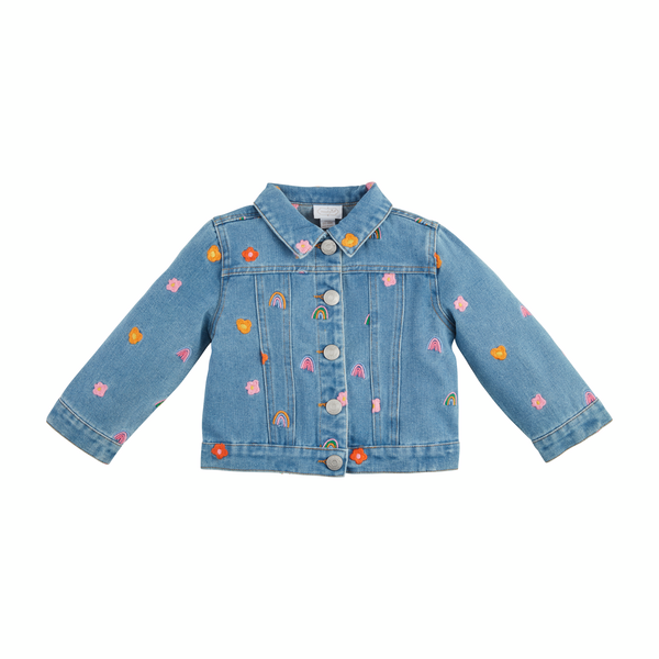 Floral Embroidered Toddler Jacket