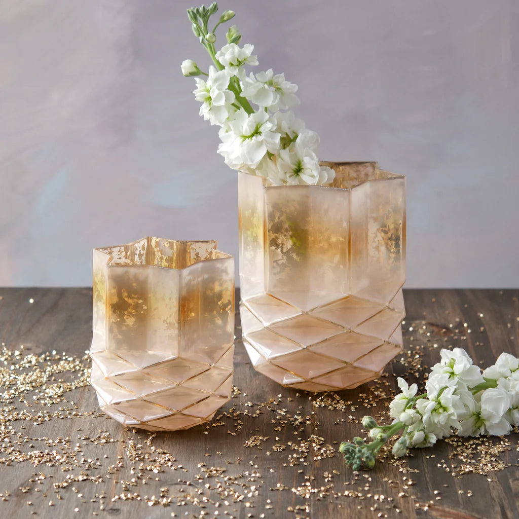 Pink Points Candle Holder