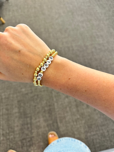 Custom Gold Ball Stacking Bracelet - Assorted