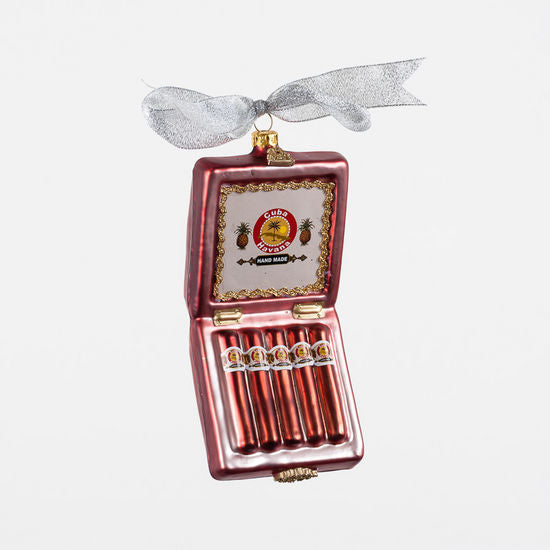 5.25" Glass Cigar Ornament