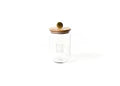 HE Mini Small Wooden Lid Glass Jar