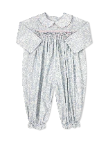 Lullaby Set- Marcie Romper Long Sleeve- Snow Kissed Floral