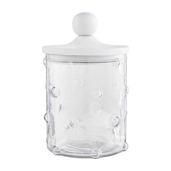 Medium Hobnail Glass Canister