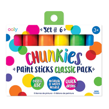 Chunkies Paint Sticks- Classic Colors- Set of 6