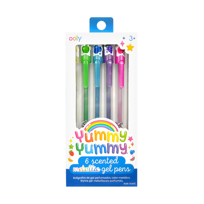 Yummy Yummy Scented Gel Pens - Metallic - Set of 6