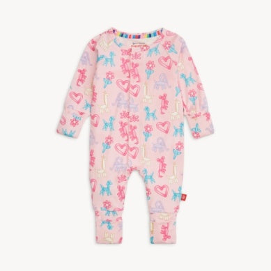 Magnetic Me- PARTY ANIMALS GLOW IN THE DARK CONVERTIBLE COVERALL- Assorted