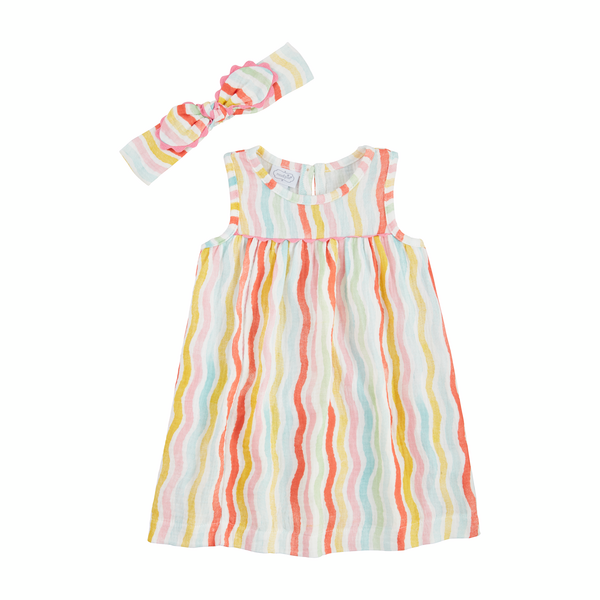 Rainbow Toddler Dress Set