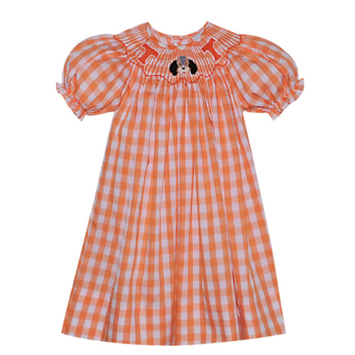 Tennessee Gameday Smocked Bishop Dress