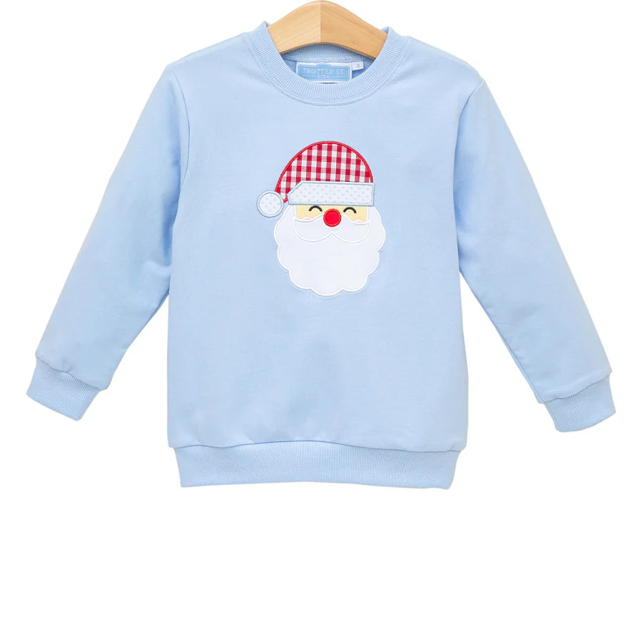 TSK- Santa French Terry Pullover- Blue