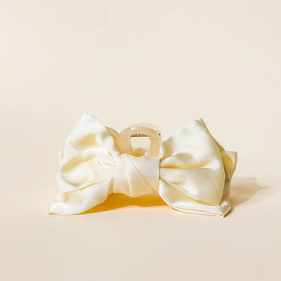 Satin Bow Claw Clip- Assorted