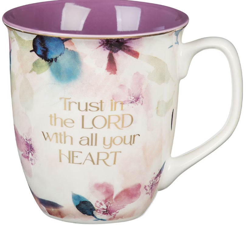 Trust in the Lord Plum Bloom Ceramic Mug