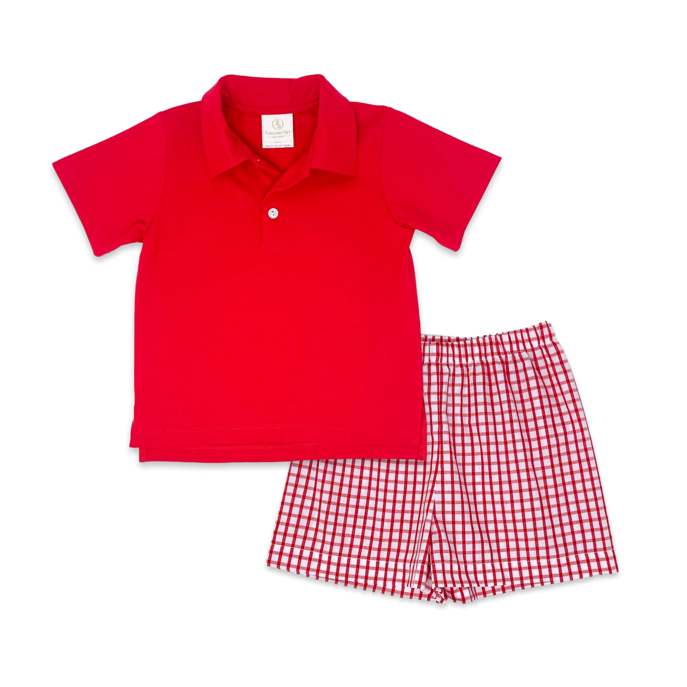Parker Short Set Richmond Red Windowpane