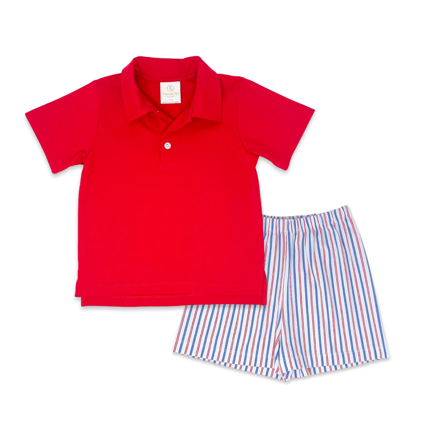Parker Short Set Patriotic Pinstripe