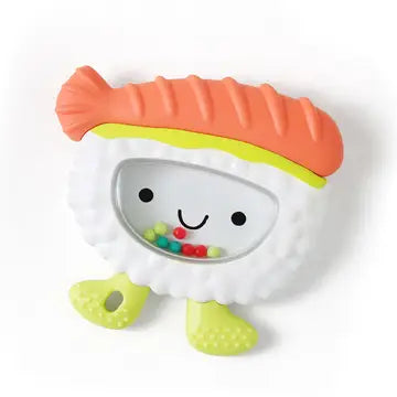 Itzy Ritzy- Sweetie Shake Plus Teething + Rattle Toy- Sushi