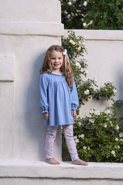 TSK Frankie Floral Ruffle Collar Pants Set