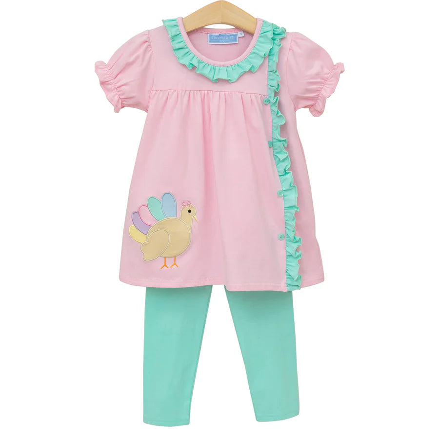 TSK- Turkey Ruffle Pant Set