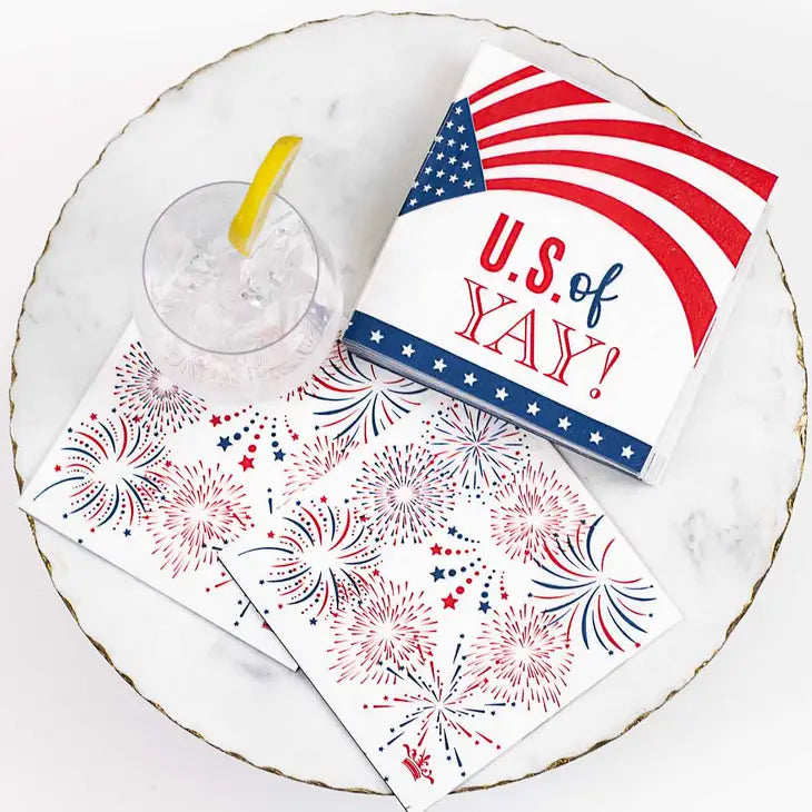 US of Yay Cocktail Napkins