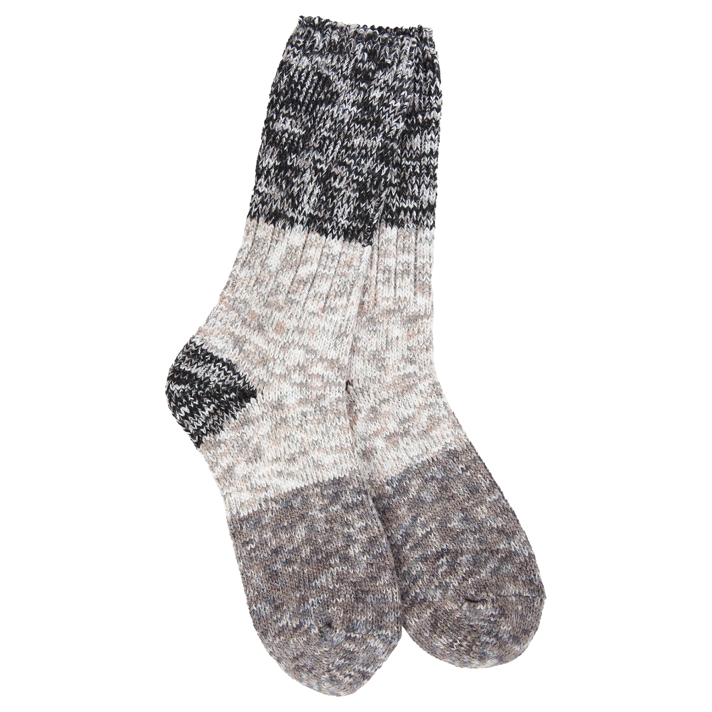 World's Softest Socks- Multicolored Textured Crew
