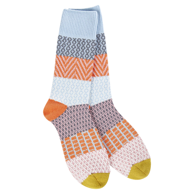 World's Softest Socks- Multicolored Textured Crew