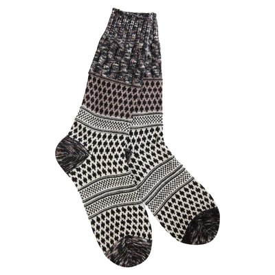World's Softest Socks- Multicolored Textured Crew