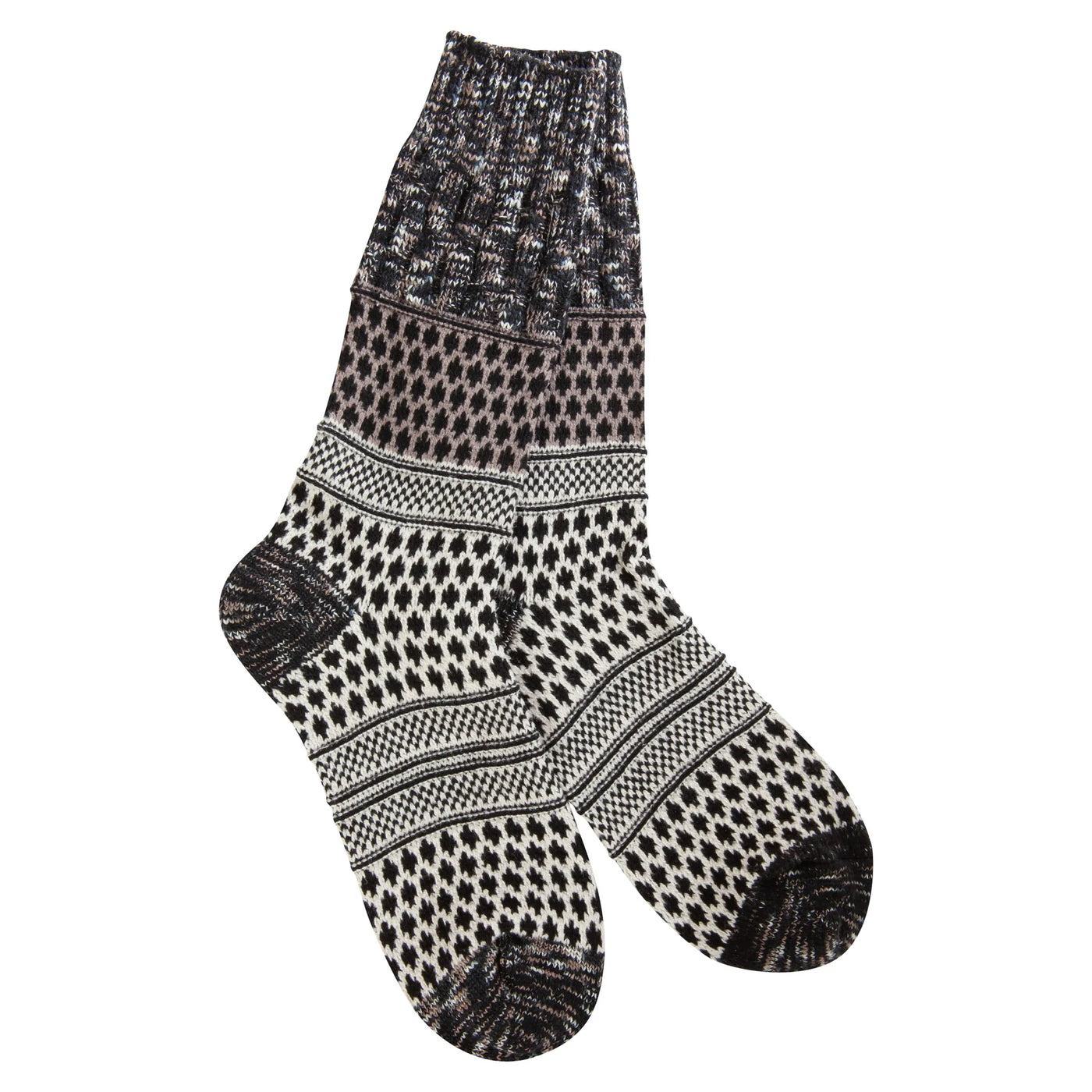 World's Softest Socks- Multicolored Textured Crew
