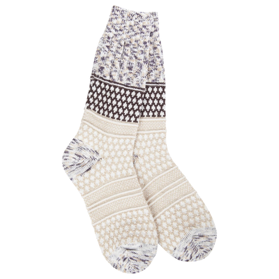 World's Softest Socks- Multicolored Textured Crew