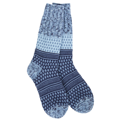 World's Softest Socks- Multicolored Textured Crew