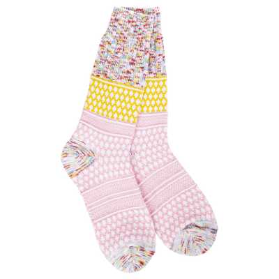 World's Softest Socks- Multicolored Textured Crew