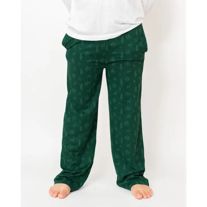Youth Woodsy Deer Sleep Pants Hunter