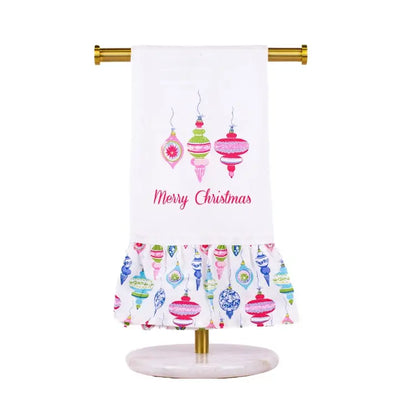 Christmas Ruffle Hand Towel