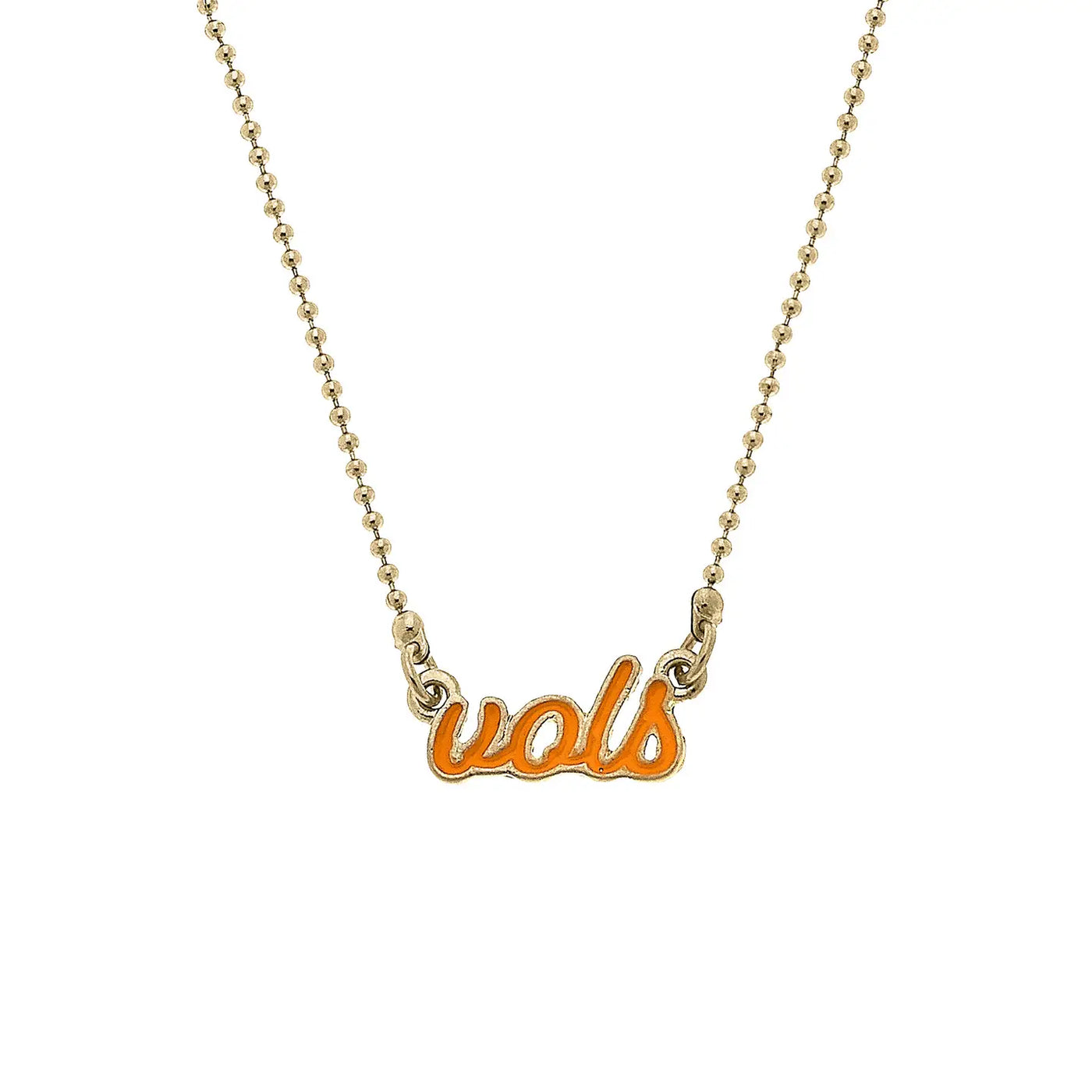 TN Vols Enamel Script Necklace