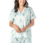 Hello Mello Satin Pajama Top- Assorted