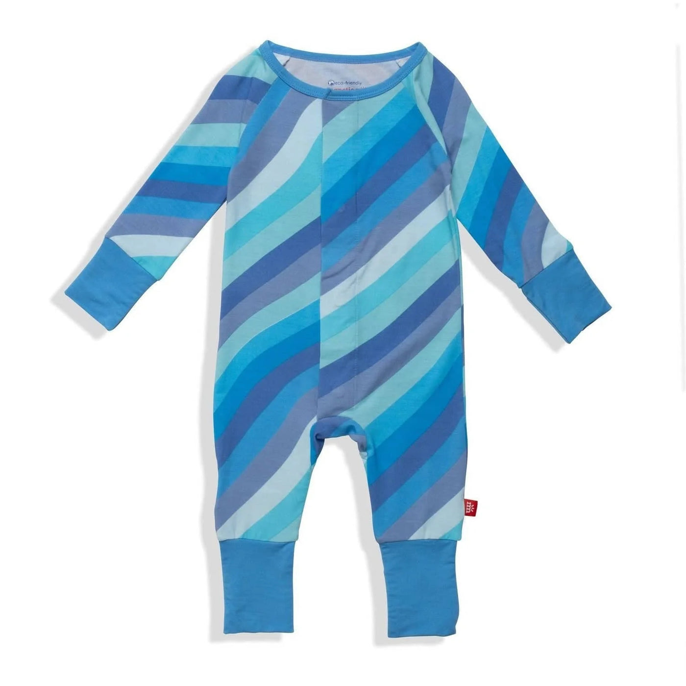 Blue shine modal magnetic convertible grow with me coverall