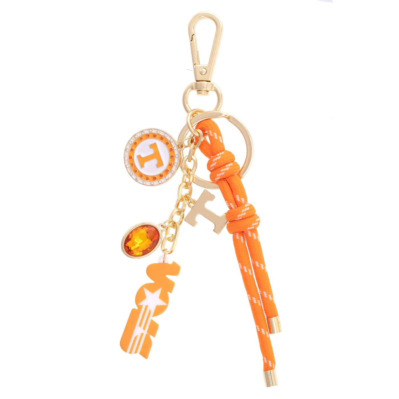 TN Vols Bag Charm Orange/Gold