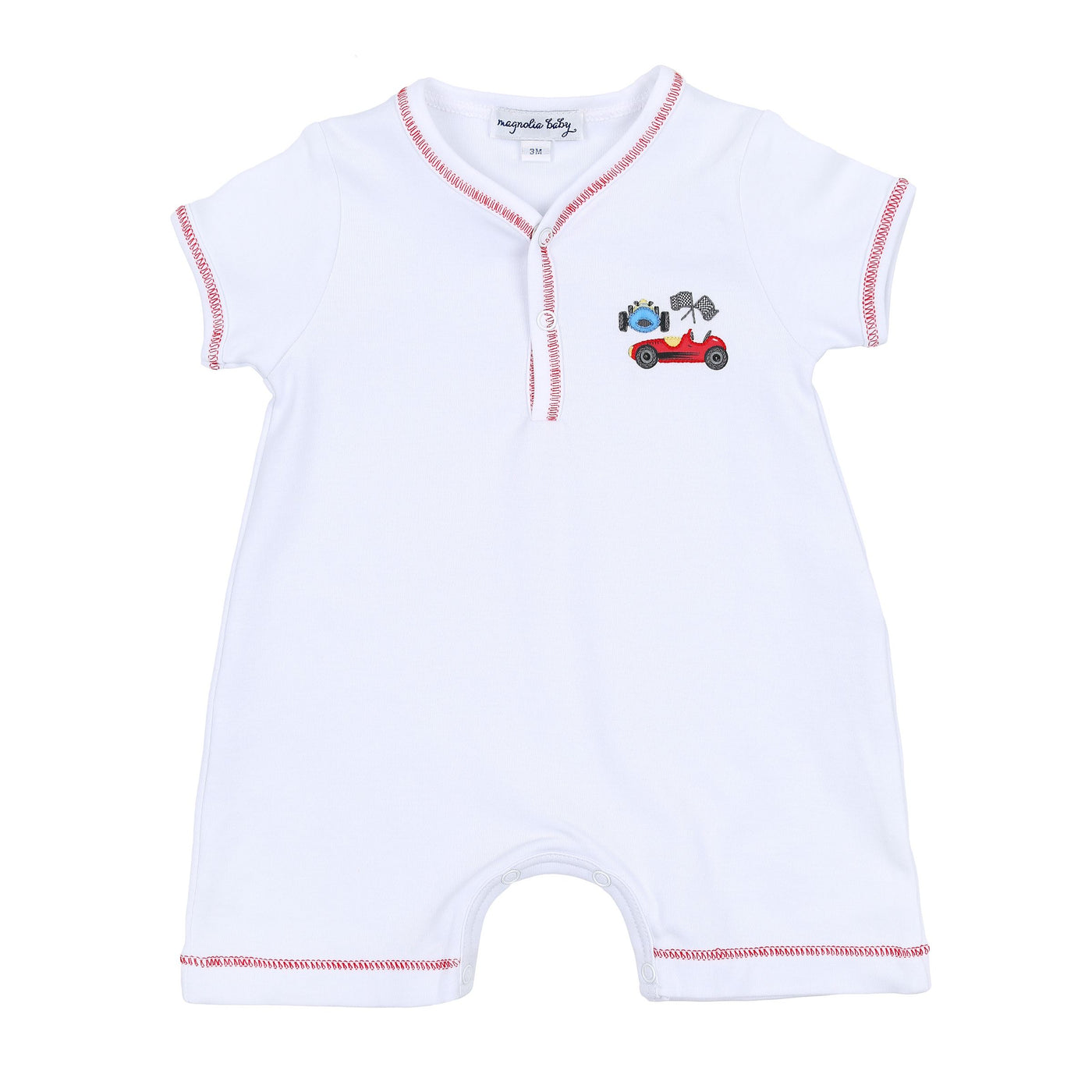 Grand Prix Embroidered Short Playsuit