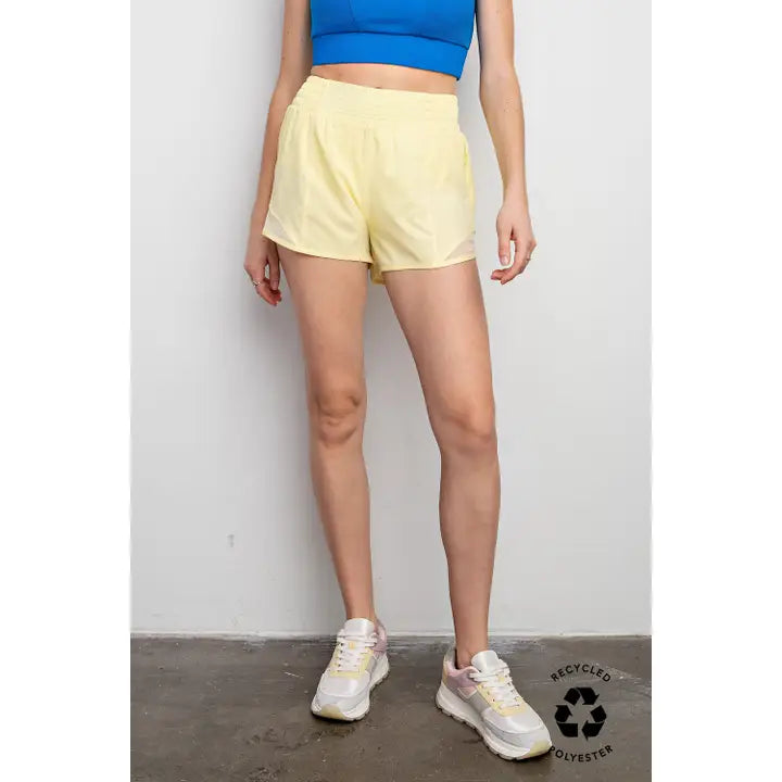 Recycled Active Short with Mesh