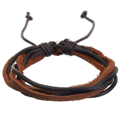 MM Leather Bracelets - Adjustable- Assorted