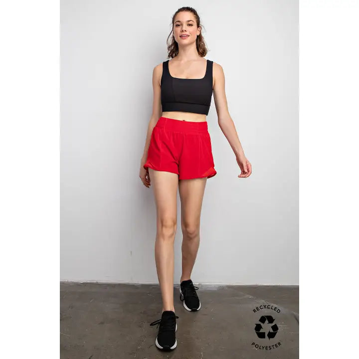 Recycled Active Short with Mesh