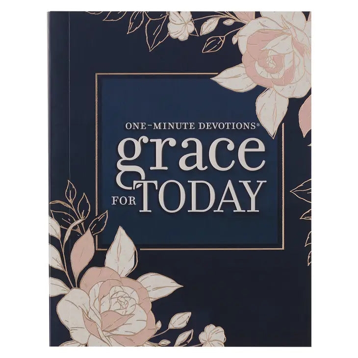 Grace For Today Navy Blue Softcover One-Minute Devotion